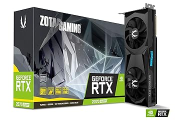 【中古】ZOTAC GAMING GeForce RTX 2070 SUPER Twin Fan グラフィクスゲーム盤 VD7003 ZT-T20710F-10P
