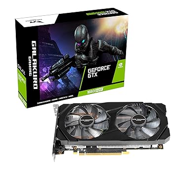 【中古】【未当て嵌める】老練家目標にする NVIDIA GeForce GTX 1660Super 積み上げる グラフィックゲーム盤 6GB デュアル気違い GALAKURO GAMING続きもの GG-GTX1660SP-E6GB/DF