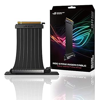 【中古】ASUS RS200 ROG STRIX RISER CABLE / 240 mm PCI-E 3.0 x 16ライザーケーブル、90度アダプター、SafeSlot デザイン、EMIシールド