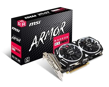 【中古】【未当て嵌める】MSI Radeon RX 570 ARMOR 8G J グラフィクスゲーム盤 VD7195