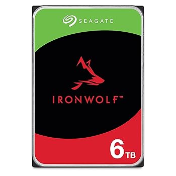 【中古】Seagate IronWolf 3.5in 【資料引きもどす 3年付】 6結核症 内蔵 固定ディスク HDD CMR 3年引きうける 6Gb/s 256MB 5400rpm 24第四次元動く パソコン NAS ST6000VN0