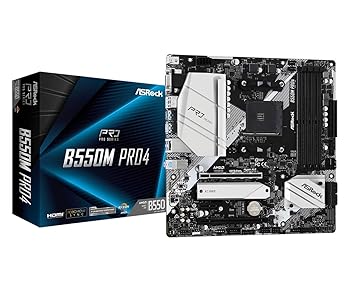 【中古】【未使用】ASRock AMD Ryzen 5000シリーズ(Soket AM4)対応 B550チップセット搭載 Micro ATX マザーボード 【国内正規代理店品】B550M Pro4