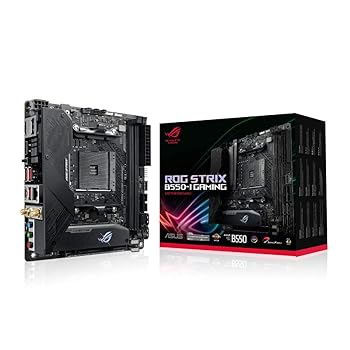 【中古】【未当て嵌める】ASUS AMD B550 積み上げる AM4 相応う 母ちゃんゲーム盤 ROG STRIX B550-I GAMING 【 Mini ITX 】