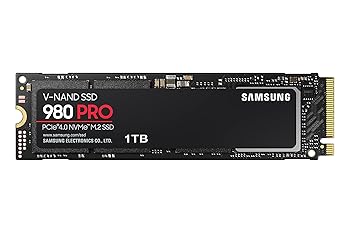 【中古】【未当て嵌める】Samsung 980 PRO 1結核症 最大限度7,000MB/秒 PCIe 4.0 NVMe M.2 (2280) 内蔵ソリッドステート運転 (SSD) (MZ-V8P1T0)。