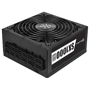 【中古】Silver Stone フルモジュラーフラットケーブルワット数 80 PLUS Platinum公証 SFX-Lワット数 1000W SST-SX1000-LPT