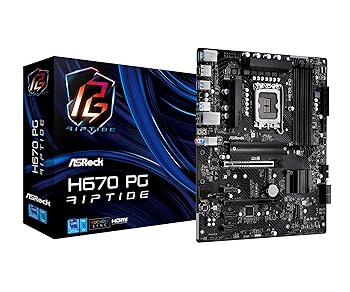 【中古】ASRock お母さんゲーム盤 H670 PG Riptide Intel H670 続きもの 第12時人 中央処理装置 ( LGA1700 ) 相応う H670 ATXお母さんゲーム盤 【国内置き目代わりになる店品】