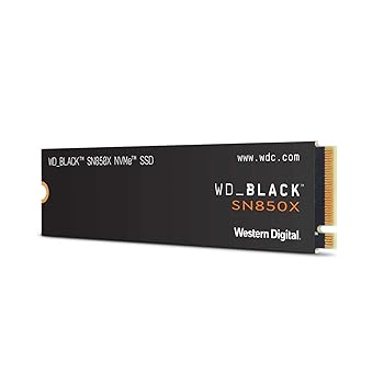 【中古】Western Digital ウエスタンデジタル WD BLACK M.2 SSD 内蔵 1TB NVMe PCIe Gen4 x4 (読取り最大 7300MB/s 書込み最大 6300MB/s) ゲーミング PC