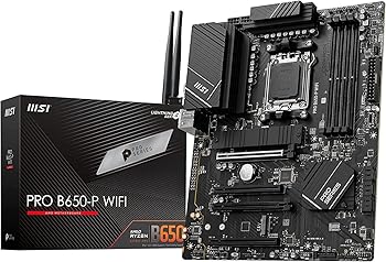 【中古】MSI 母ちゃんゲーム盤 PRO B650-P WIFI AMD Ryzen 7000 続きもの(AM5)相応うB650心付け書き割り積み上げる ATX MB5910