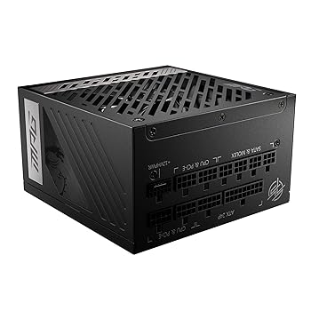 【中古】【未使用】MSI MPG A1000G PCIE5 1000W ATX3.0/PCIe 5.0ネイティブ対応80PLUS GOLD PC電源ユニット PS1232
