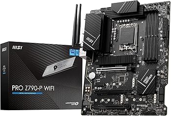 【中古】MSIお母さんゲーム盤 PRO Z790-P WIFI DDR5 第14/13/12時人中央処理装置(LGA1700)相応う ATX 押しひろげるヒートシンクM.2 Shield Frozr [Intel Z790積み上げる] MB5917