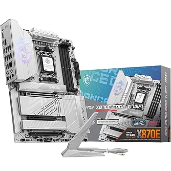 【中古】MSI MPG X870E EDGE TI WIFI AMD Ryzen 9000/8000/7000続きもの(AM5)相応う ATX母ちゃんゲーム盤 MB6740