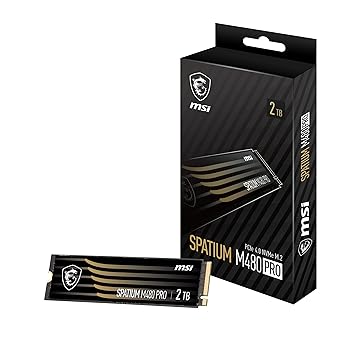 【中古】MSI SPATIUM M480 Pro PCIe 4.0 NVMe M.2 2結核症 内蔵SSD 高速道路手合い S78-440Q600-P83 固定ディスク4391
