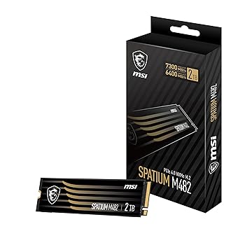 【中古】MSI SPATIUM M482 PCIe 4.0 NVMe M.2 2結核症 内蔵SSD 固定ディスク4539