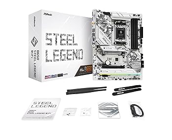 【中古】ASRock お母さんゲーム盤 B650 Steel Legend 無線LAN AMD Ryzen 7000 続きもの 中央処理装置 (Soket AM5) 相応う B650 手当て仕掛ける DDR5 ATX お母さんゲーム盤 【国内