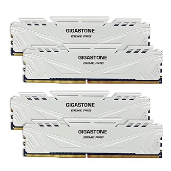 【中古】【未使用】【メモリ DDR4】GIGASTONE Game PRO 8GBx4枚 (32GB Kit) DDR4 3200MHz PC4-25600 CL 16-18-18-40 Intel XMP 2.0 AMD Ryzen 1.35V UDIMM 288 ピン