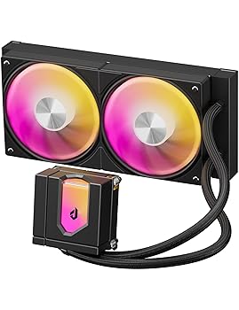 【中古】【未当て嵌める】upHere 飾り気の無い水冷中央処理装置空調設備 240粍放熱器 水冷取り合わせ cpu cooler aio 飾り気の無い水冷 120mmPWM気違い ARGB落ち居る気違い TDP 280W 静音 ARGB LED