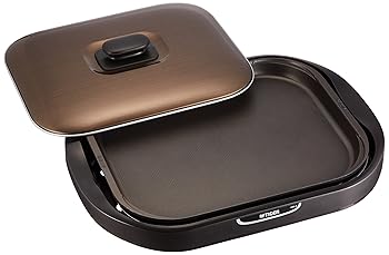 【中古】タイガー ホットプレート 平面 焼肉 プレート 2枚 タイプ ブラウン 蓋付き モウいちまい CRC-B200-T Tiger
