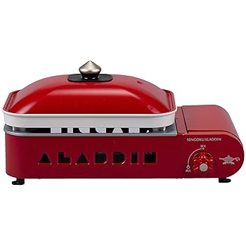 【中古】【未当て嵌める】Aladdin (アラジン) 携帯型 屁っ放り 熱っぽい一皿 プチパン Petit Pan テープボンベ式 一皿2種付 平一皿 / 2色鍋 [オレンジページ