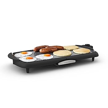 【中古】GreenPan Healthy Ceramic Nonstick, Extra Large 20\" Electric Griddle for Pancakes Eggs Burgers and More, Stay Cool Handles, Removable Dr"