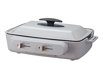 【中古】コイズミ セパレートグリラー 熱っぽい一皿 食べ物屋鍋 働き掛ける 気温調節する 分け取り深なべ 平一皿 たこ焼き一皿 薄墨色 KSG-1201/H