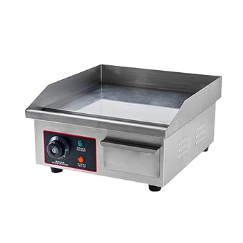 【中古】KCNN グリドル プレス鉄板 業務用電気グリル 卓上鉄板焼 グリドル鉄板焼き いか焼き パンケーキ 冷麺 焼飯 厚くする 手掴み機 屋台を設置110v (
