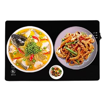 【中古】電気保温トレイ、食品とプレート保温トレイ、電気フードウォーマー、パーティー用チェーフィングディッシュホットプレートで食べ物を温かく保ち