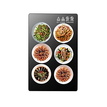 【中古】電気保温トレイ、食品とプレート保温トレイ、強化ガラス表面を備えた電気食品保温プレートは、パーティー用のチェーフィングディッシュで食べ物