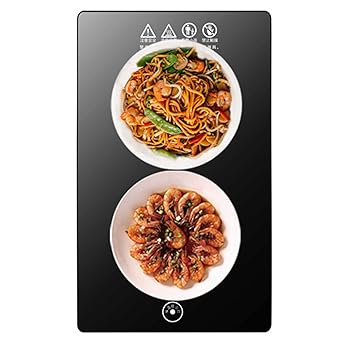 【中古】電気保温トレイ、食品とプレート保温トレイホットプレートは食品を温かく保ちます。電気食品保温プレート強化ガラス表面、パーティー用チェーフ｜AJIMURA-SHOP