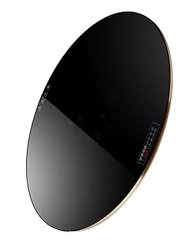 【中古】【未使用】電気フードウォーマープレート 強化ガラス レイジースーザンターンテーブル 360°回転サービングトレイ 家族の集まり/誕生日パーティー/宴会用の