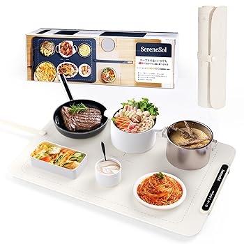 【中古】料理保温プレート フードウォーマープレート 薄型 3段階温度 電気保温トレイ 食品保温プレート 卓上ヒーター シリコン 丸めて収納 温熱機 保温機｜AJIMURA-SHOP