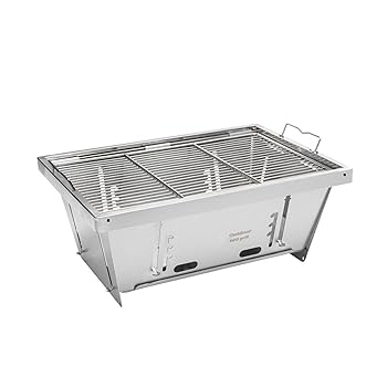 【中古】助けになるな旅するバーベキューグリルスタンド思わしいなステンレス鋼鋼の丸焼き仕合わせ折りたたみ式で助けになるな旅する膳立て用