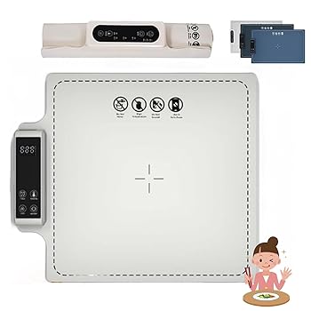 【中古】【未使用】食品保温プレート 電気保温トレイ 多機能 卓上保温プレート 折りたたみ式 食品断熱ボード ホットプレート 食品保温器 急速加熱 温度調節 自動オ|AJIMURA-SHOP