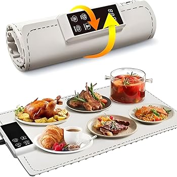 【中古】[Firmiarii]食料雑貨類保温一皿 卓上保温一皿【新御出まし・冬押さえる・手っとり早い熱する・日本相応う】灯し火保温お盆折りたたみ式 6座標軸熱度とり備える 50~100℃ 5段