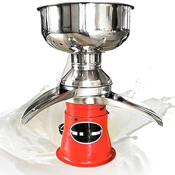 【中古】ミルククリームセパレーター、50L/h出力クリーム遠心分離器、304ステンレススチールミルクスキマー、5Lボウル容量、10500RPM回転スピードクリー|AJIMURA-SHOP