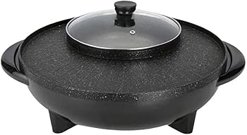 【中古】Ghbunuz しゃぶ焙ずる一体型ポット大静電容量しゃぶしゃぶ鍋 灯し火熱するポット多類概念の味を同時に楽しめる 麦?石??機 押し並べて式引きはなす式電煎?鍋身寄り用