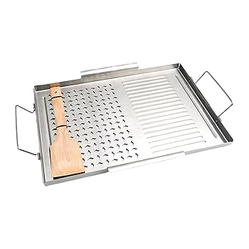 【中古】グリルプレート, 非粘着性グリドル, ステンレススチール製調理器具 キッチンやアウトドアで使用可能｜AJIMURA-SHOP 8,296円