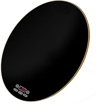 【中古】【未使用】ビュッフェ、パーティー、ホームディナーに最適な調節可能な温度制御ウォーミングトレイを備えた電気フードウォーマー強化ガラスターンテーブル｜AJIMURA-SHOP