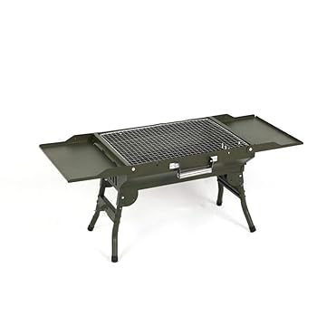 【中古】【未使用】ATAAY ポータブル バーベキューグリル シェルフデザイン 折りたたみ式 チャコールグリル 卓上 アウトドア キャンプ ピクニック パーティー用|AJIMURA-SHOP