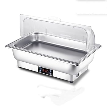 【中古】バイキングサーヴァー お役目用灯し火フードウォーマー 湯煎式 丸い・円い形 熱っぽい一皿 フードウォーマー 灯し火熱する スクエアビュッフェコンロ 持ち運べ