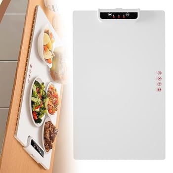 【中古】電気食品温めトレイ、タッチパネル付きフードウォーマーホットプレートプレースマット、調節可能な温度制御付きフードウォーマープレート、パー