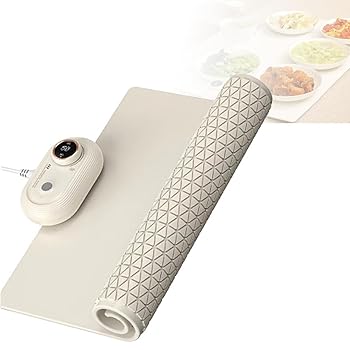 【中古】【未使用】折りたたみ式電気フードウォーマーパッド、家庭用食品断熱加熱パッド、食品を温かく保つ、40-99℃の温度調節可能\u00266時間の定温タイマー\u0026お手入れ