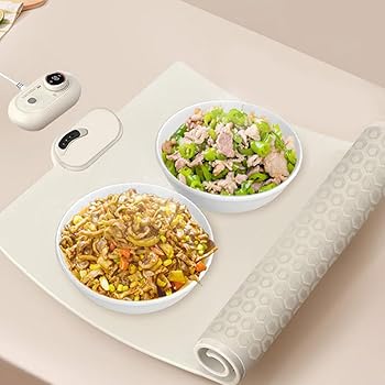 【中古】折りたたみ式電気フードウォーマーパッド、ポータブル加温トレイシリコン、食品加温ホットプレート、ビュッフェ&レストラン&ホームパーティーや