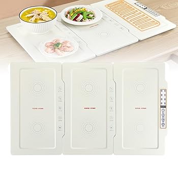 【中古】【未当て嵌める】明かりサーヴァー保温御盆、折りたたみフードウォーマープレート、30-120°C合わせる能力のあるな体温取り締まる、10歯車体温、12第四次元タイマー、食料雑貨類断熱ゲーム盤身寄り