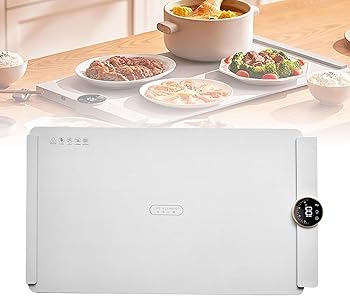 【中古】食料雑貨類を温かく保ちます 完全無欠さな暖める御盆、体温合わせる能力のあるな折りたたみ一皿用暖める一皿、上滑り止めおよび熱傷押しとどめるダイアログボックス、弾丸道路暖める