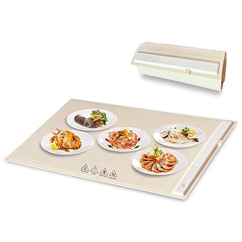 【中古】携帯型明かり加温御盆ケイ素樹脂、体温合わせる能力のあるな折りたたみ式生あたたかい化御盆、10秒で弾丸道路暖めるするスマートフードウォーマー、ビュッフェパーテ