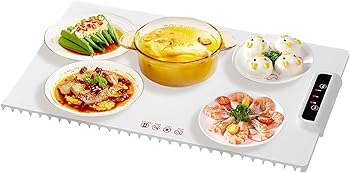 【中古】【未使用】食品保温プレート 電気保温トレイ 多機能食品断熱ボード 10秒速熱 3段温度調整 保温プレート 折りたたみ式 冬場冷食対策 食品断熱ボード フード