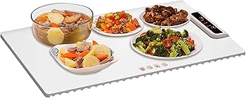 【中古】【未使用】保温トレイ電気プレートウォーマー食品保温トレイ折りたたみ式加熱マット、調節可能な温度保温トレイ