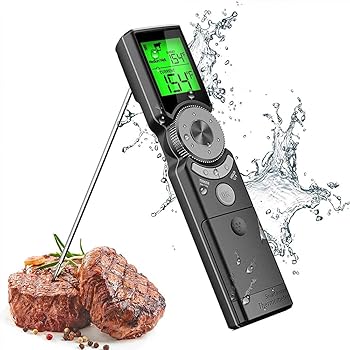 【中古】【未使用】折りたたみ温度計 デジタル 温度計 料理 折りたたみ式デジタル温度計 台所世帯用のスマートなバーベキューとベーキングのための温度計 折りたた