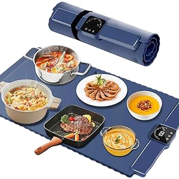 【中古】折りたたみホットプレート ロールアップと折りたたみ可能なシリコンホットプレート 1?4時間インテリジェントにスケジュールできます 火傷防止と