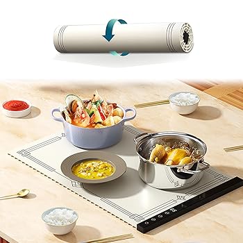 【中古】【未使用】折りたたみシリコン保温トレイ ホームテーブルマット 電気トレイ シリコン製 60-100°c インテリジェント温度調整 お手入れ簡単 パーティー、キ